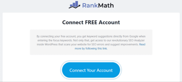 Kết nối Rank Math SEO